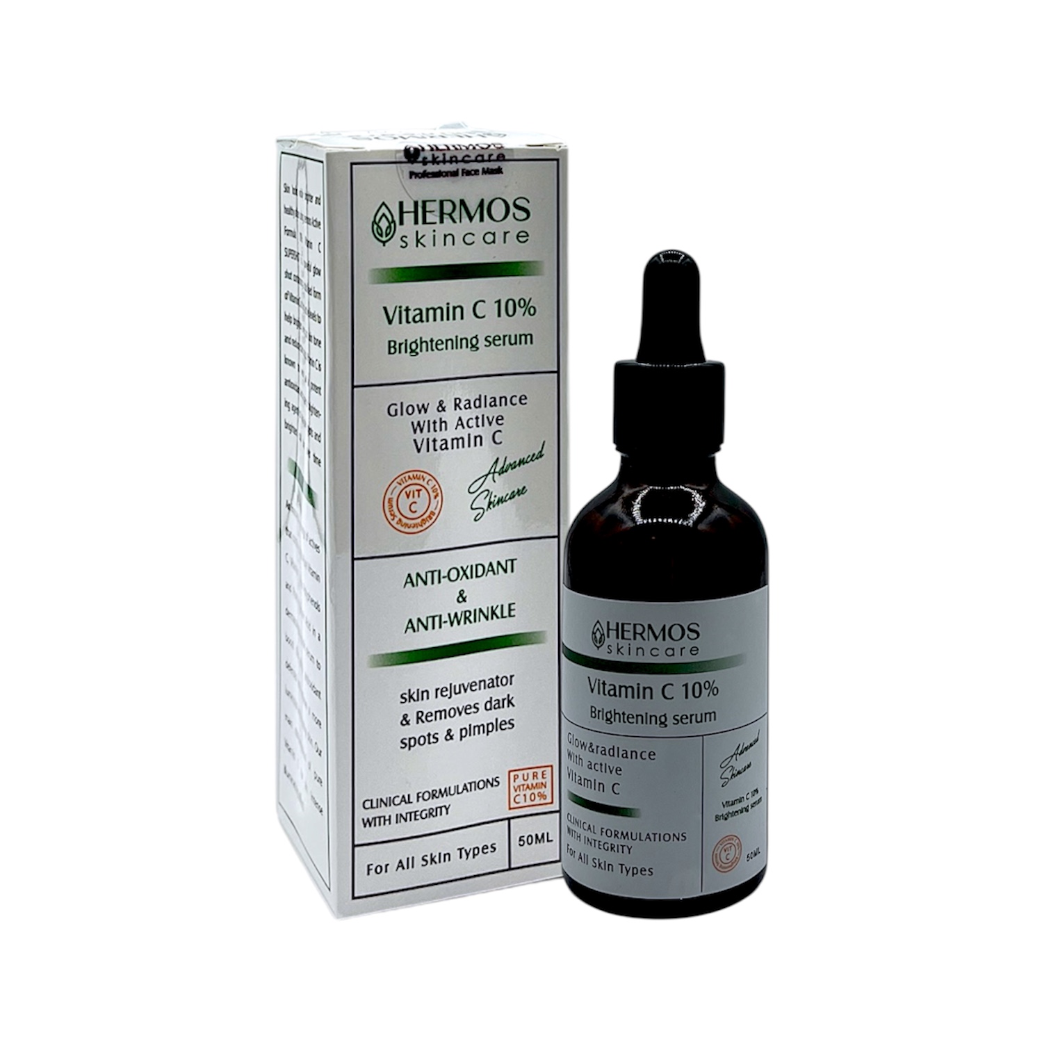 سرم روشن کننده ویتامین C 10% هرموس 50ml