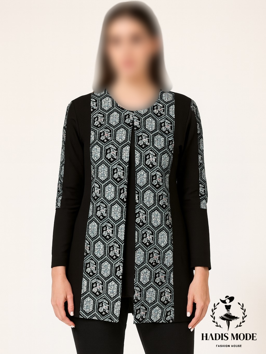 کت کرپ سوزندوزی مخمل مدل لادن