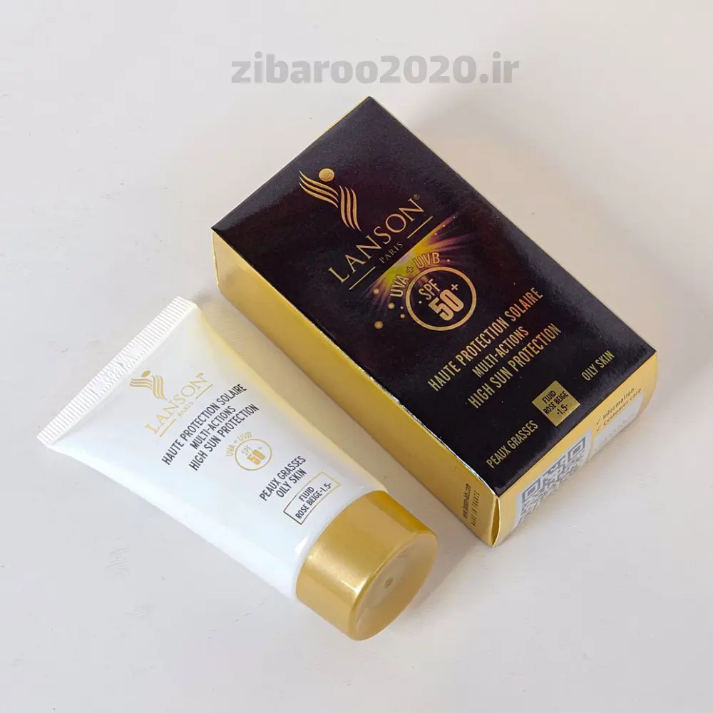 کرم ضد آفتاب لانسون LANSON SPF50-اصلی بی رنگ