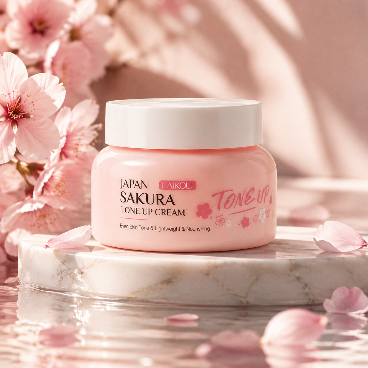 کرم اصلاح‌کننده رنگ پوست ساکورای ژاپنی لایکو (LAIKOU Japan Sakura Tone Up Cream
