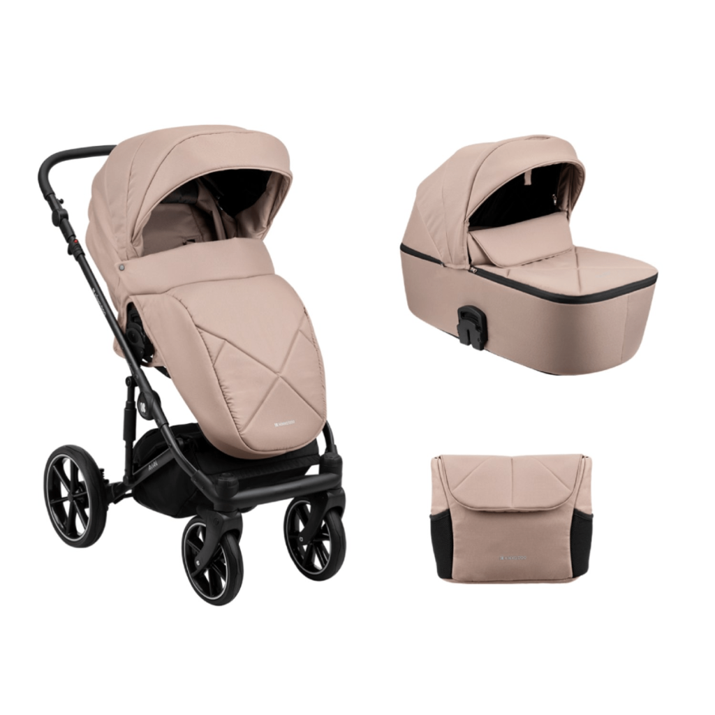 سرویس کالسکه کیکابو مدل kikkaboo amani 2in1 - بژ