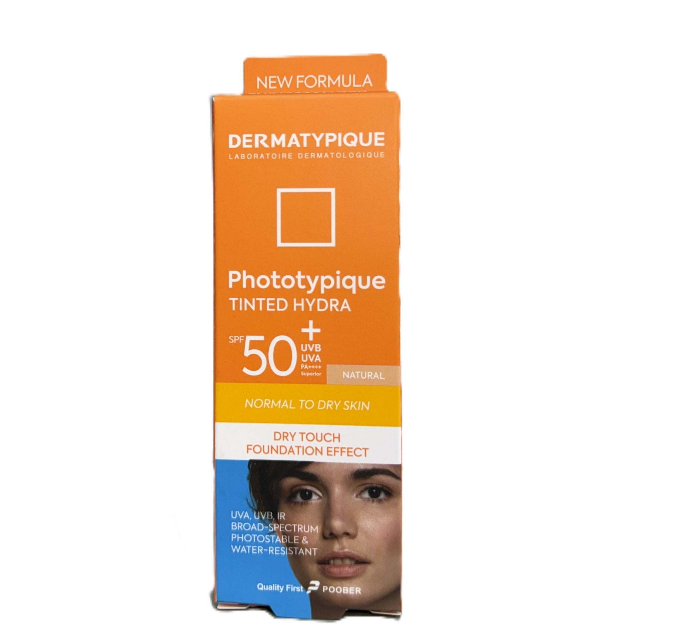 کرم ضد آفتاب رنگ طبیعی هیدرا پوست نرمال تا خشک SPF50 فتوتیپیک درماتیپیک