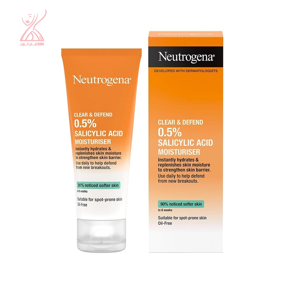 کرم مرطوب کننده ضدجوش نوتروژینا Neutrogena Clear &amp; Defend Moisturiser