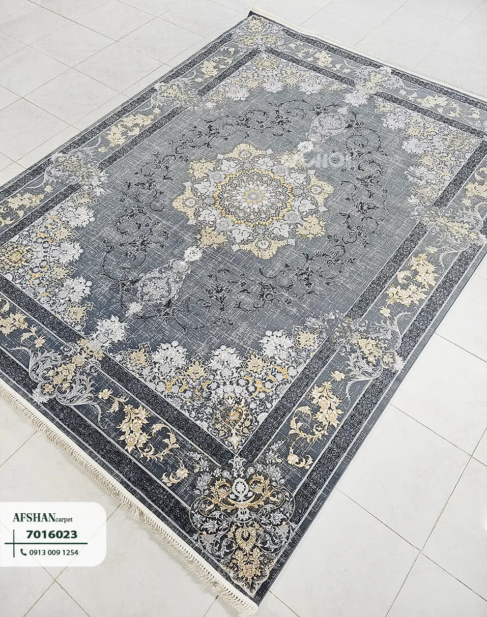 فرش 700 شانه آکرلیک طرح سایمان کد 7016022 لیا