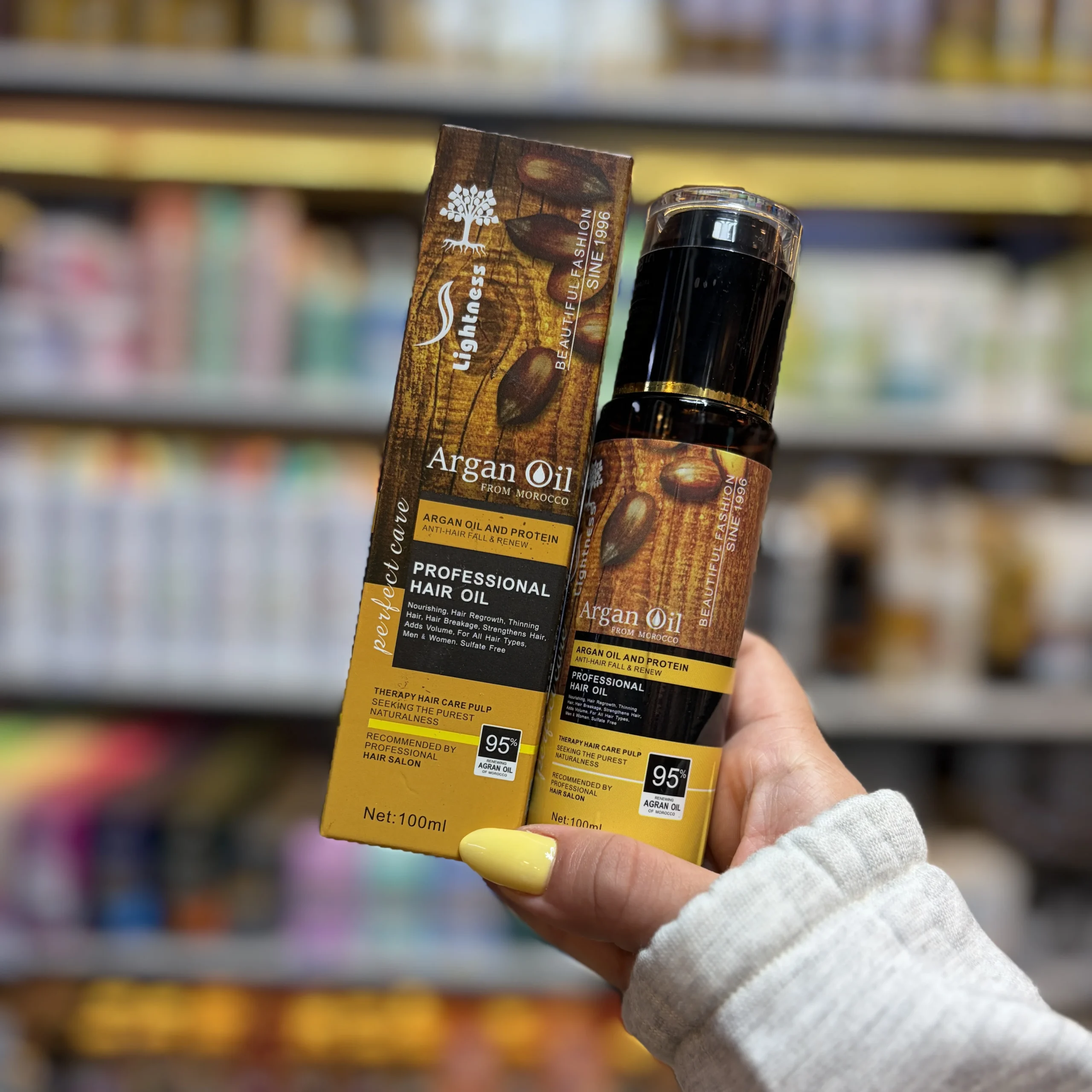 روغن آرگان لایتنس اورجینال حجم 100 میل