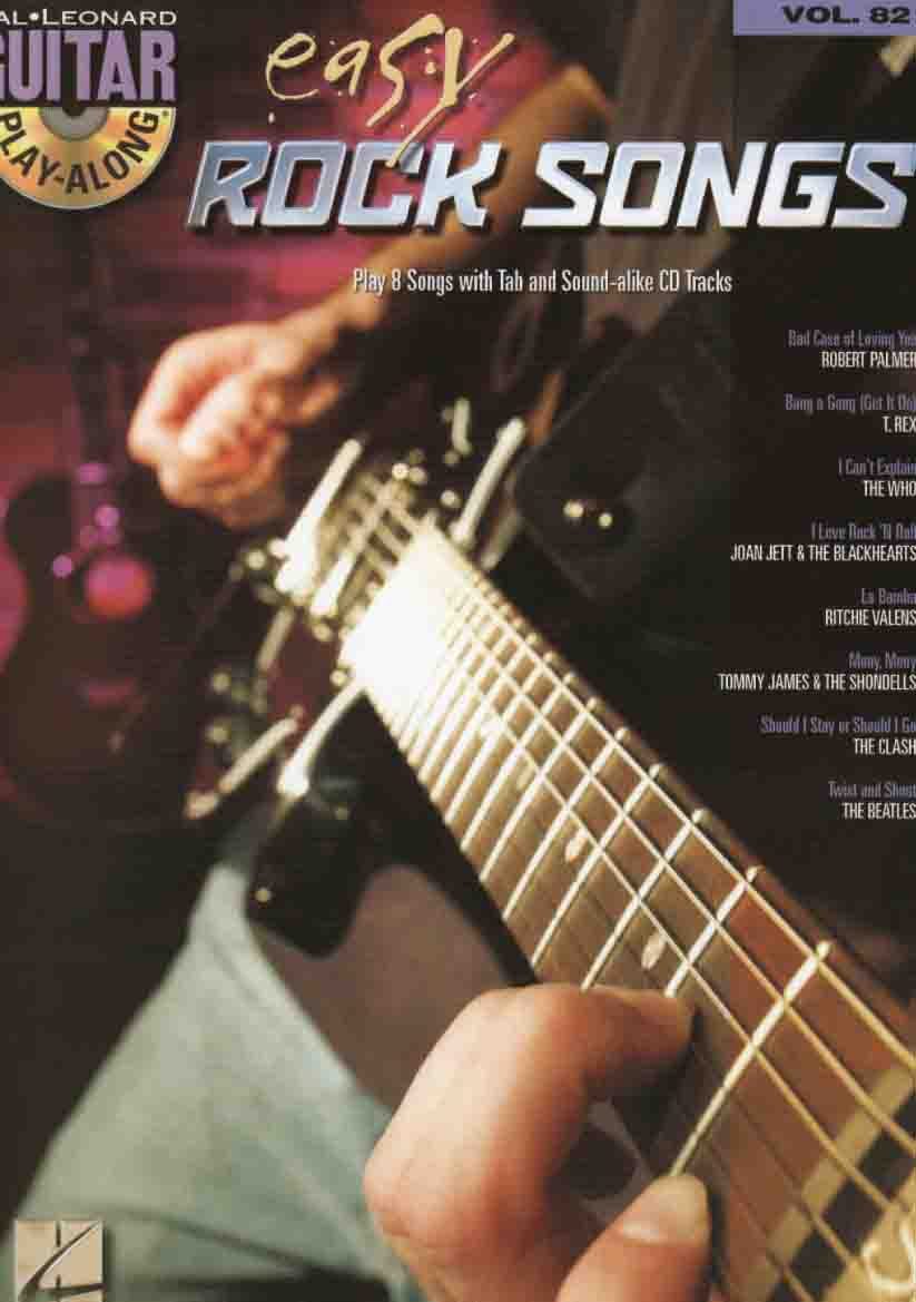 Easy Rock Songs – Guitar Play-Along Volume 82