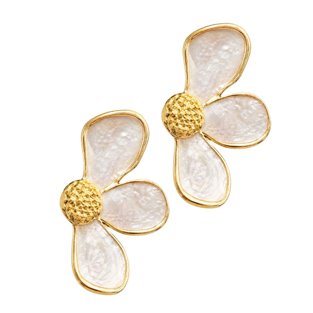 گوشواره میناکاری 3پر گل