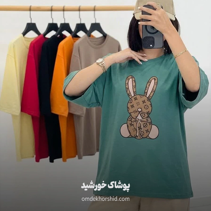 تیشرت باکسی خرگوشی(جلو بند)2
