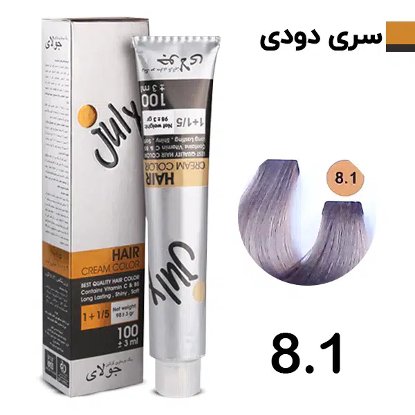 رنگ مو بلوند دودی روشن جولای July شماره 8.1