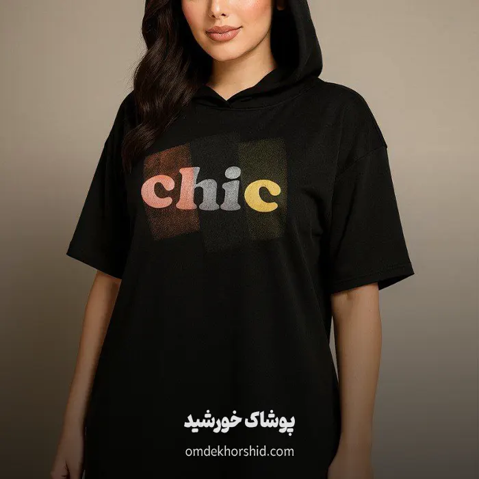 بلوز هودی باکسی پیستولری