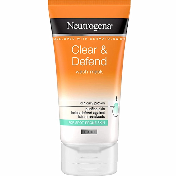 ماسک و شوینده صورت نوتروژینا مدل Clear & Defend