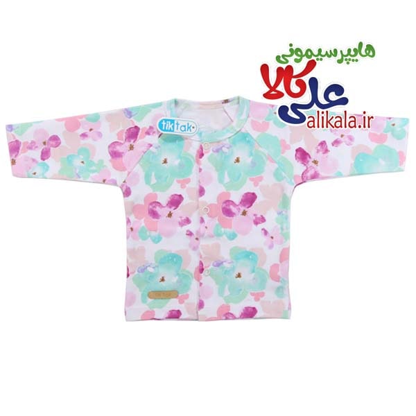 آستین بلند مدل مانتو تیک تاک Tik Tak طرح آبرنگ