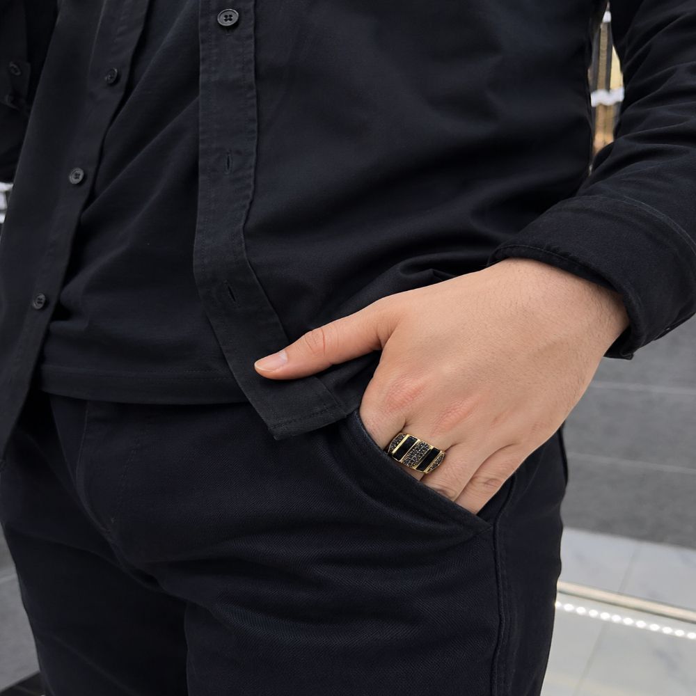 انگشتر مردانه طلاروس کد 8