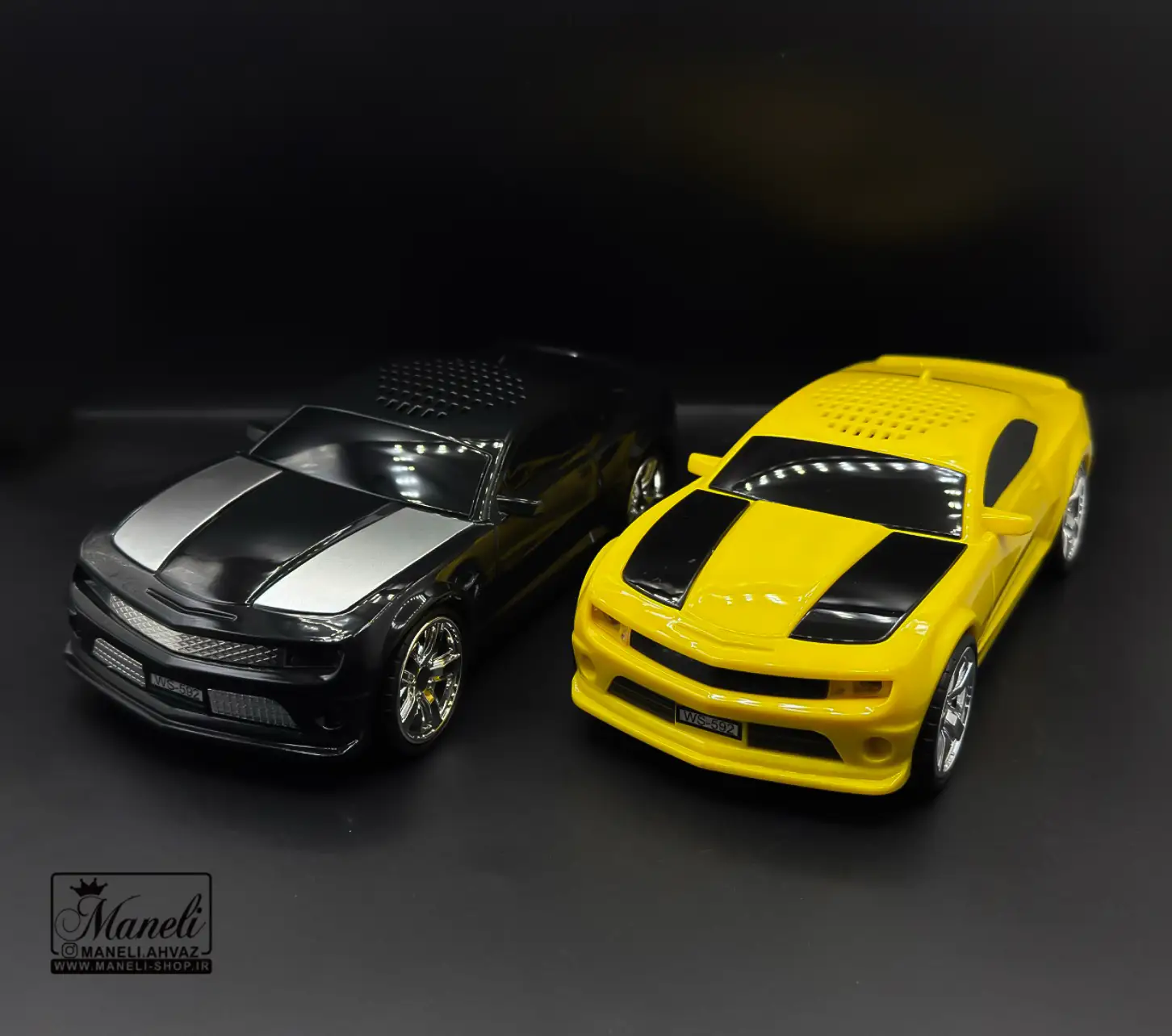 اسپیکر بلوتوثی طرح ماشین camaro -ws-592|زردو مشکی