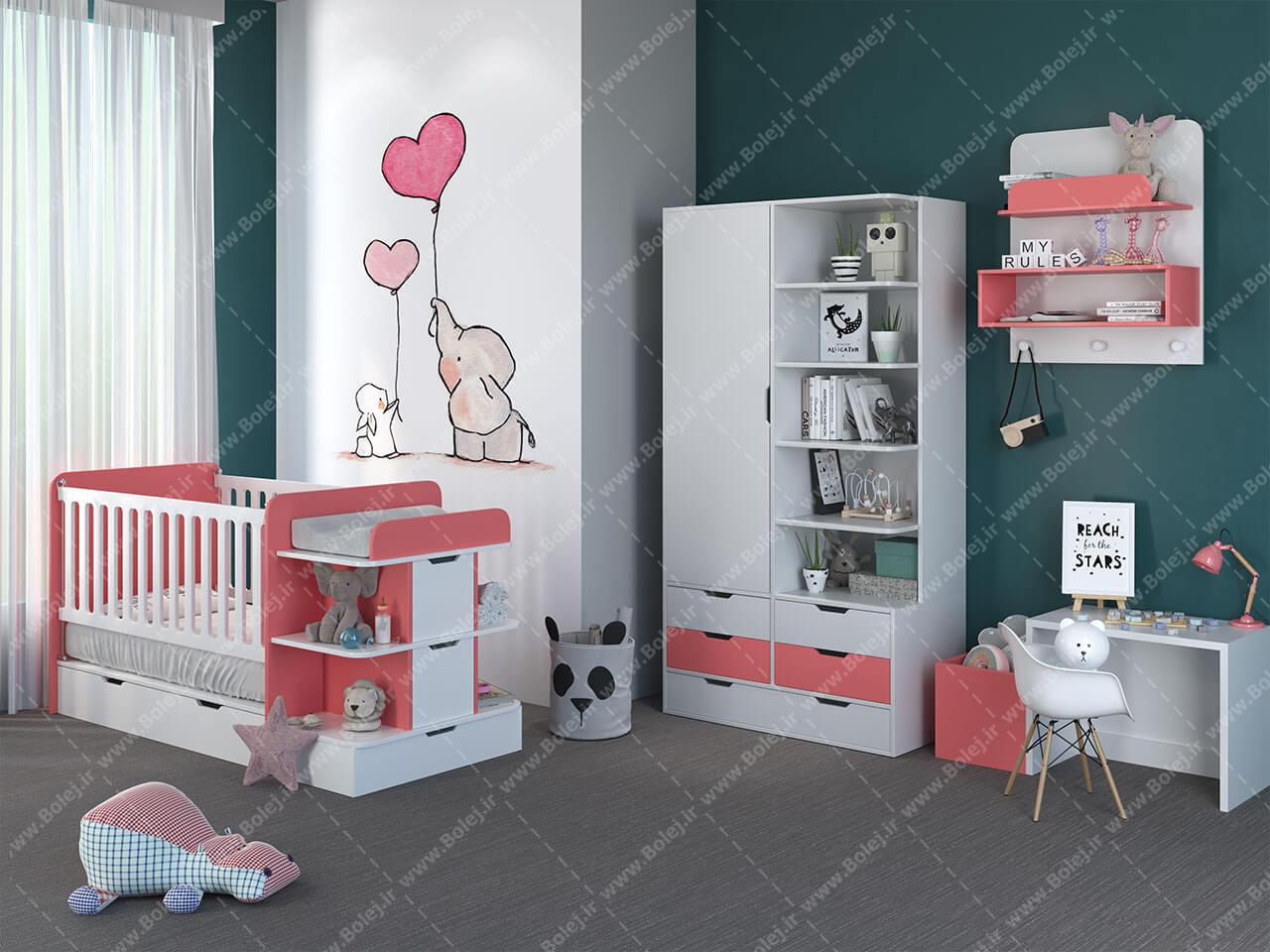تخت خواب کودک مدل ارشام