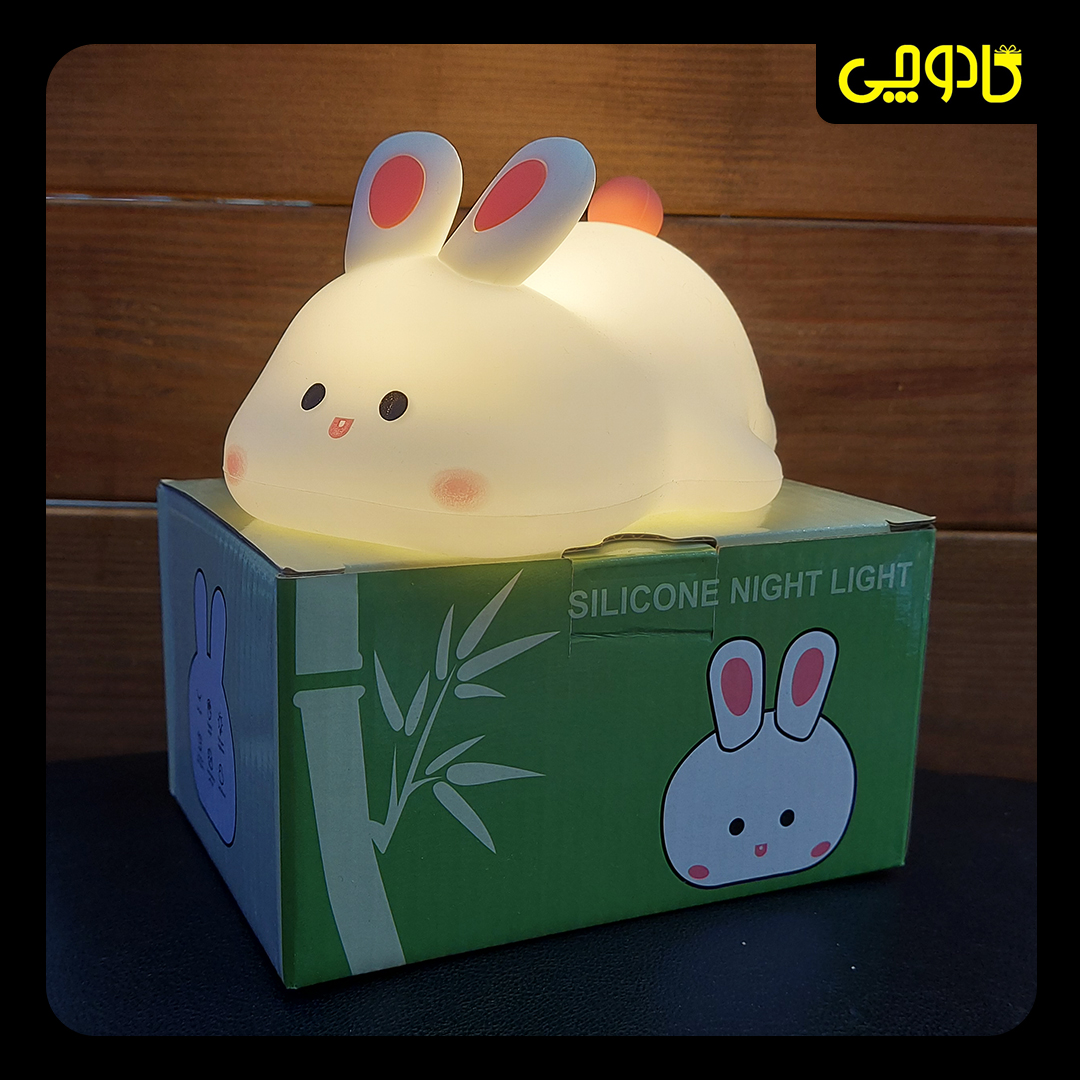 چراغ خواب سیلیکونی خرگوش خوابیده