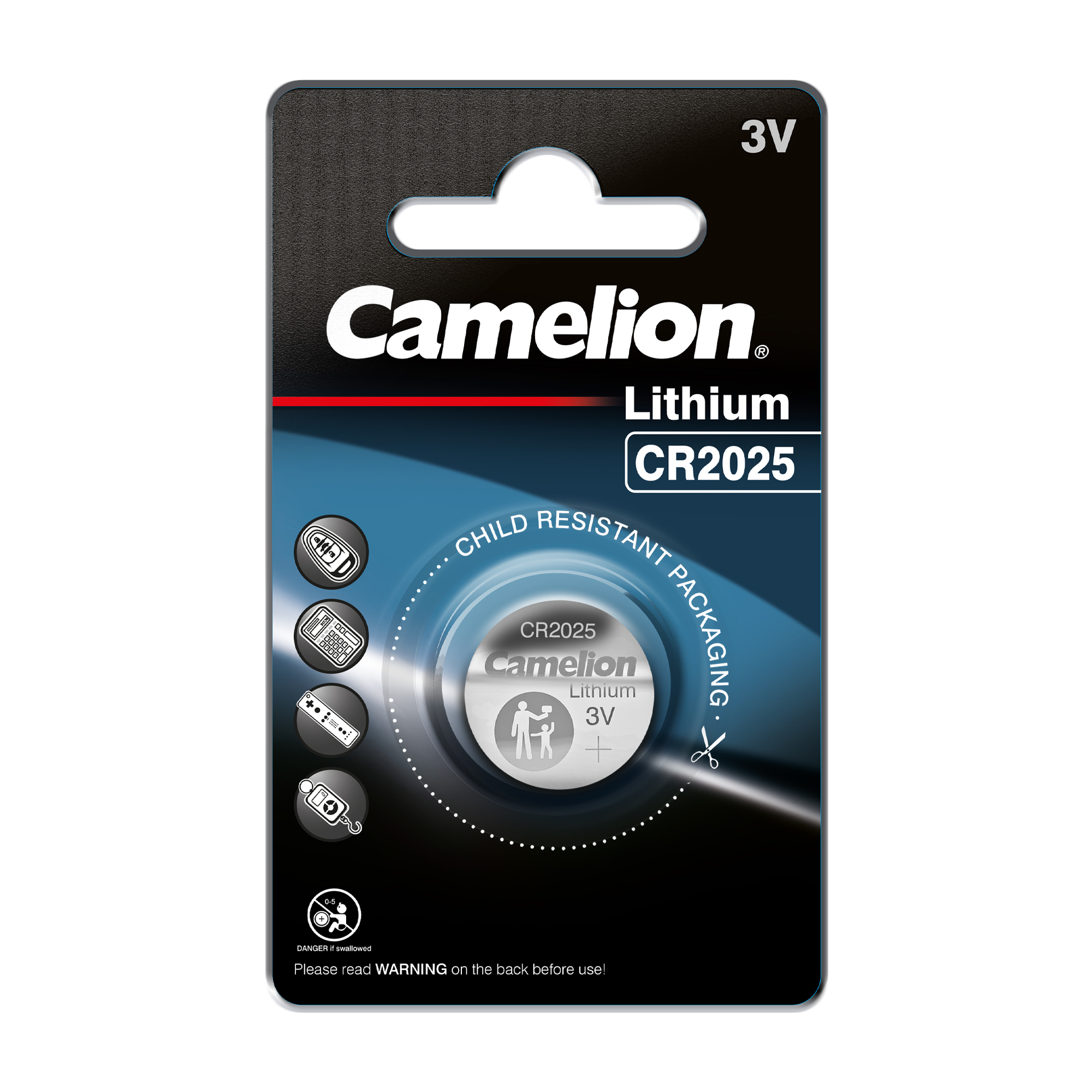 باتری سکه‌ای لیتیوم کملیون 2025 کارتی - Lithium button cell CR2025