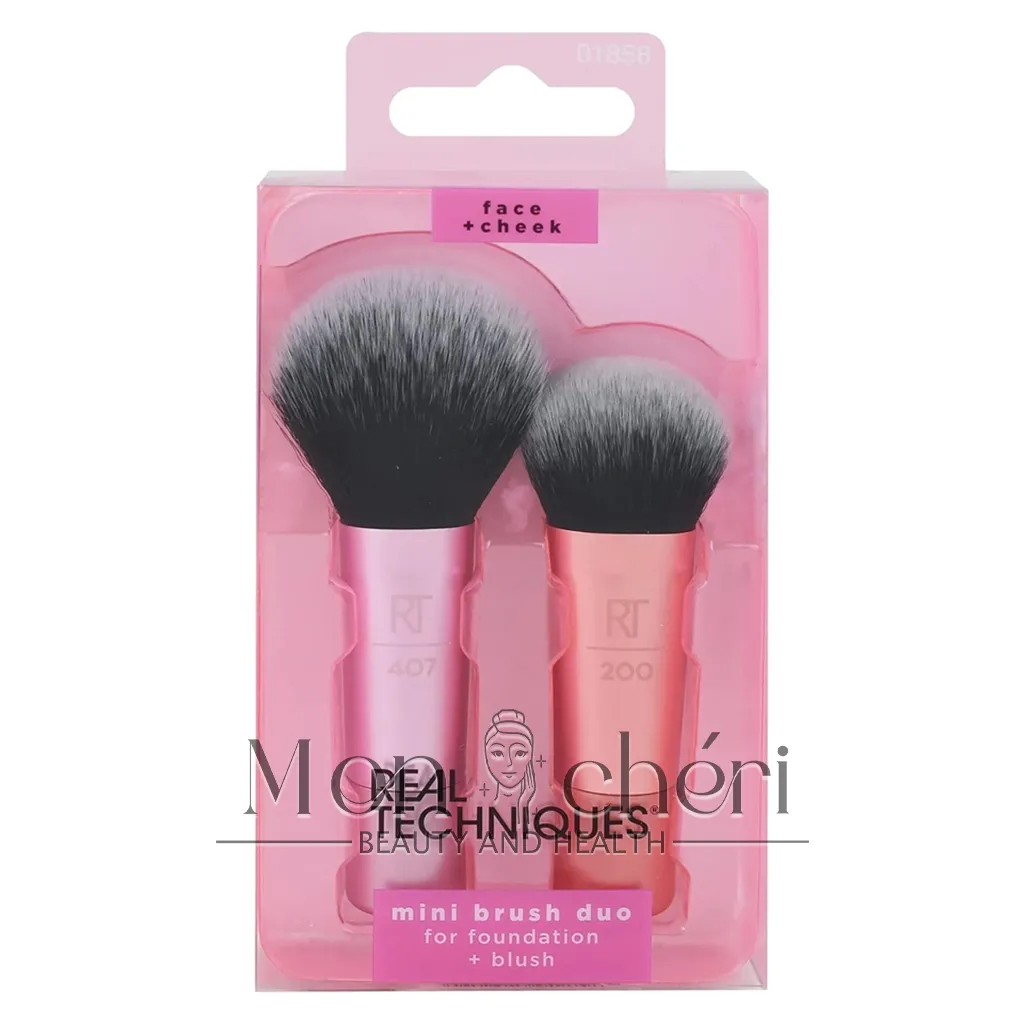 براش مینی ریل تکنیک رژ گونه و کرم پودر Real Techniques Mini Brush set