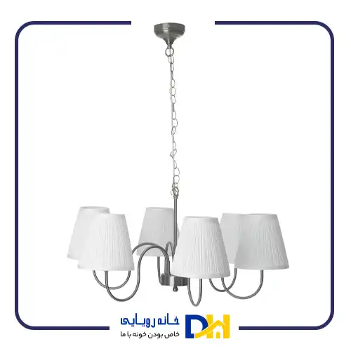 لوستر ۶شعله نقره ای ایکیا ESARP
