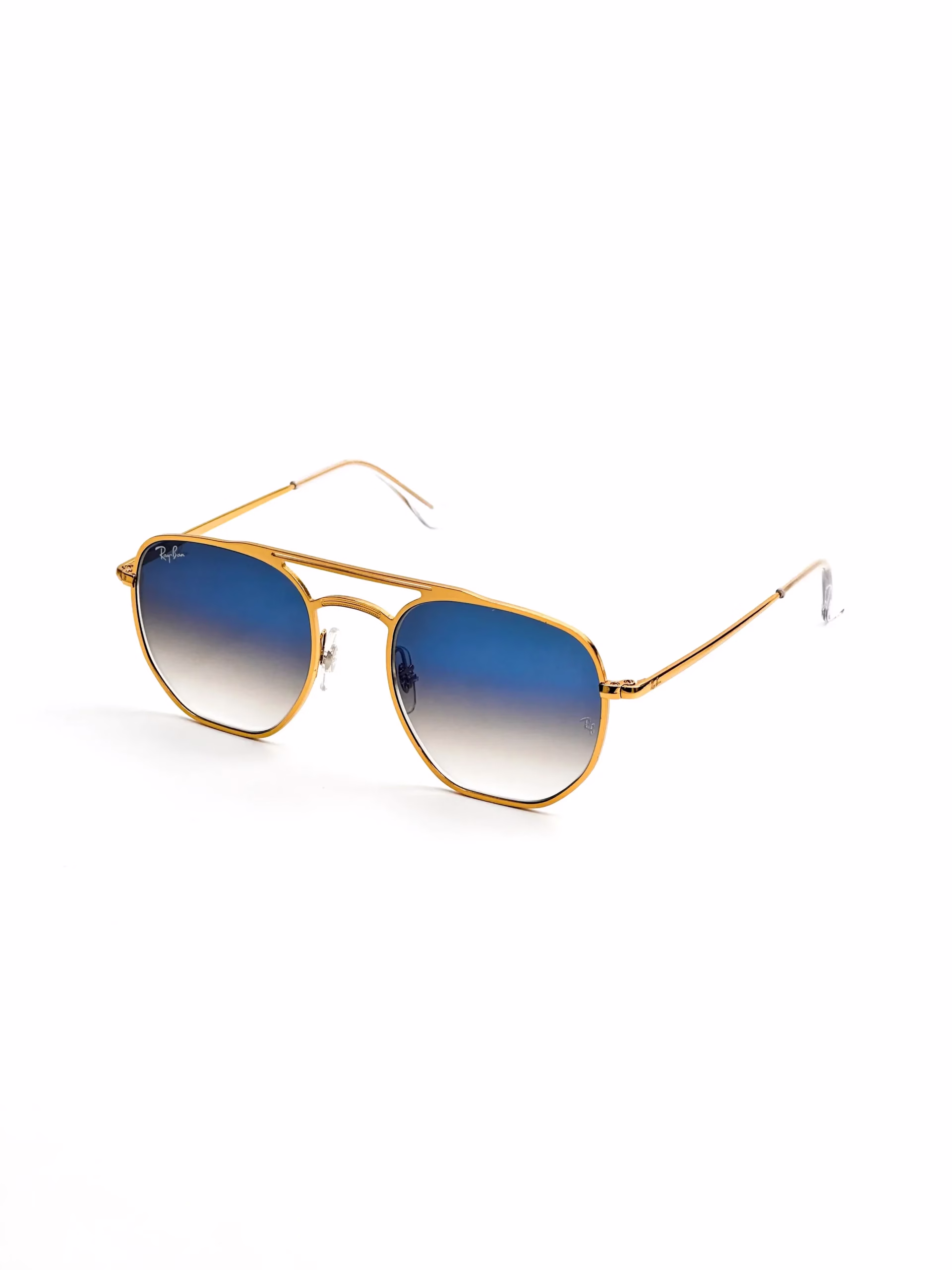 عینک آفتابی اسپرت ریبن مدل RayBan RB3609 - فریم طلایی عدسی هایلایت آبی