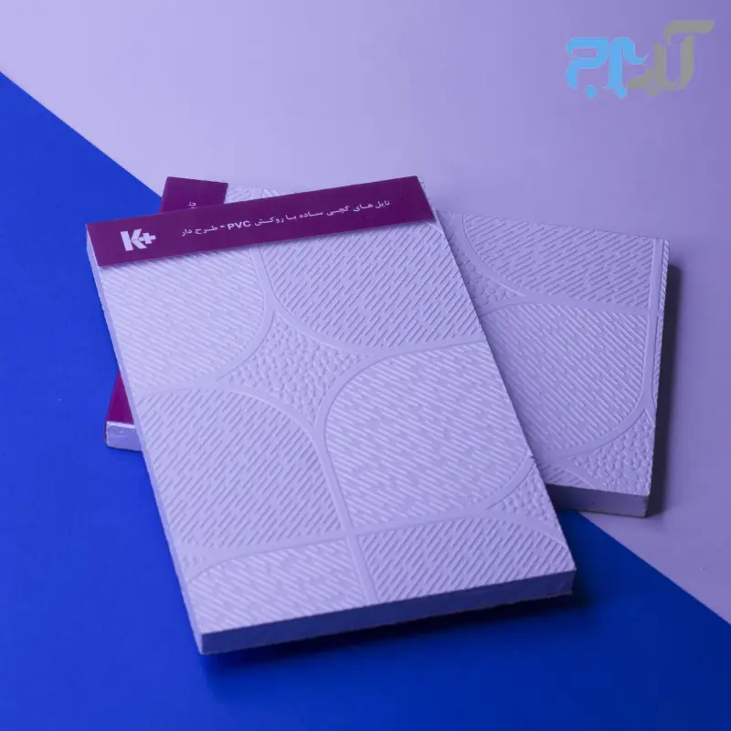 تایل گچی طرح دار یاقوت کد 238 روکش PVC - پالت شامل 52بسته 10‌‌‌‌‌‌تایی