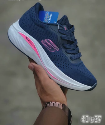 کتونی اسکیچرز سرمه ای سرخابی سایز 37 تا 40 SKECHERS