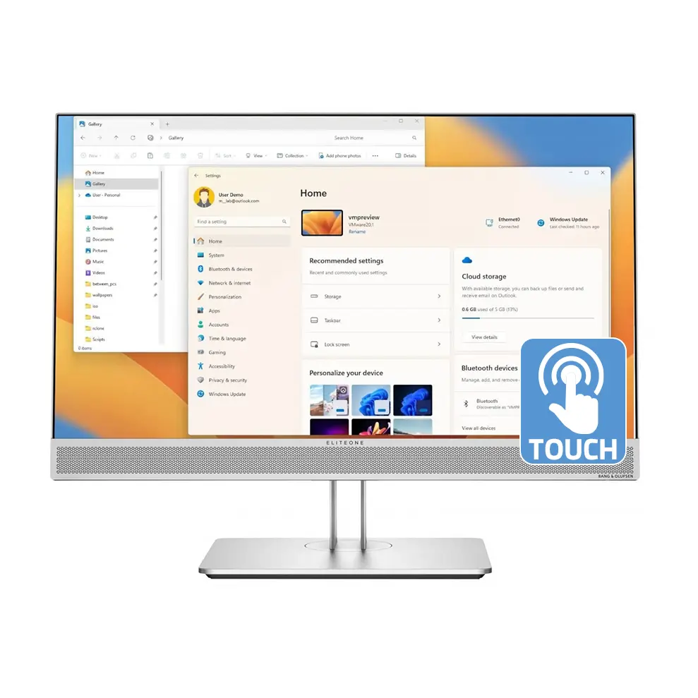آل این وان اچ پی لمسی استوک HP EliteOne 800 G3 پردازنده i7 نسل 7