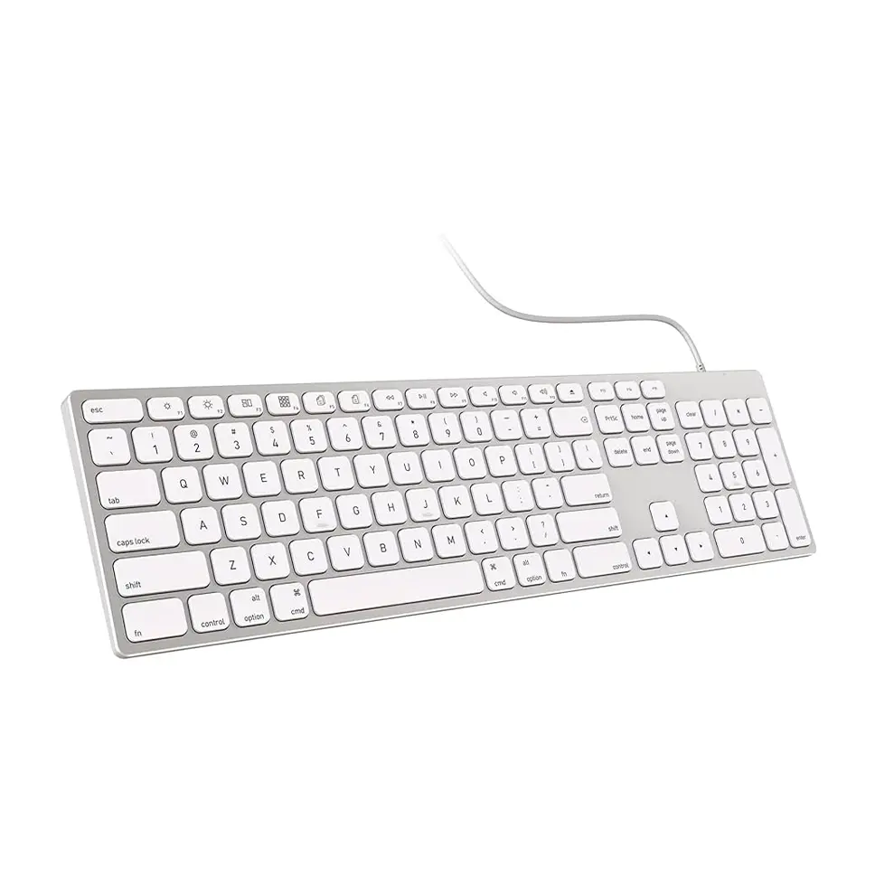 کیبورد اپل استوک با سیم مدل Apple Keyboard A1243 (Slim)