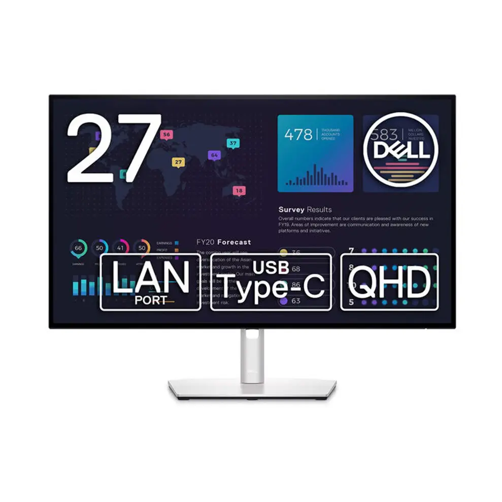 مانیتور دل استوک 27 اینچ  IPS 2k مدل Dell U2722DE