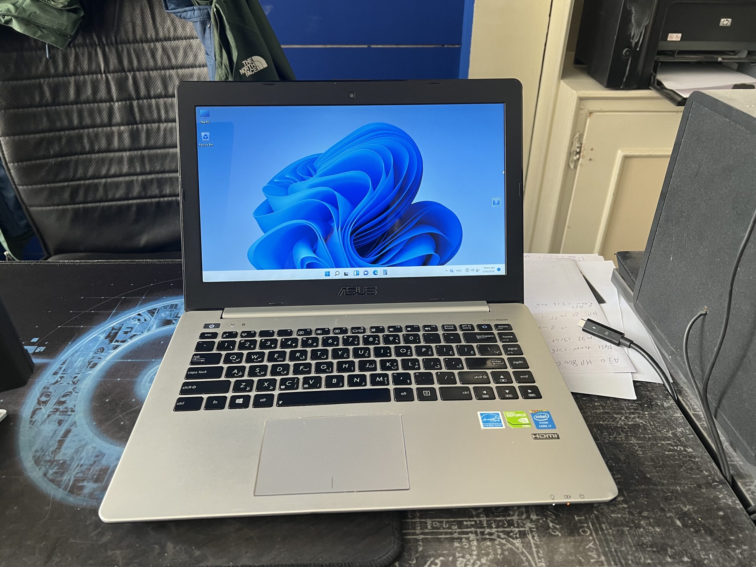 لپ تاپ ایسوس استوک پردازنده core i7 نسل 4