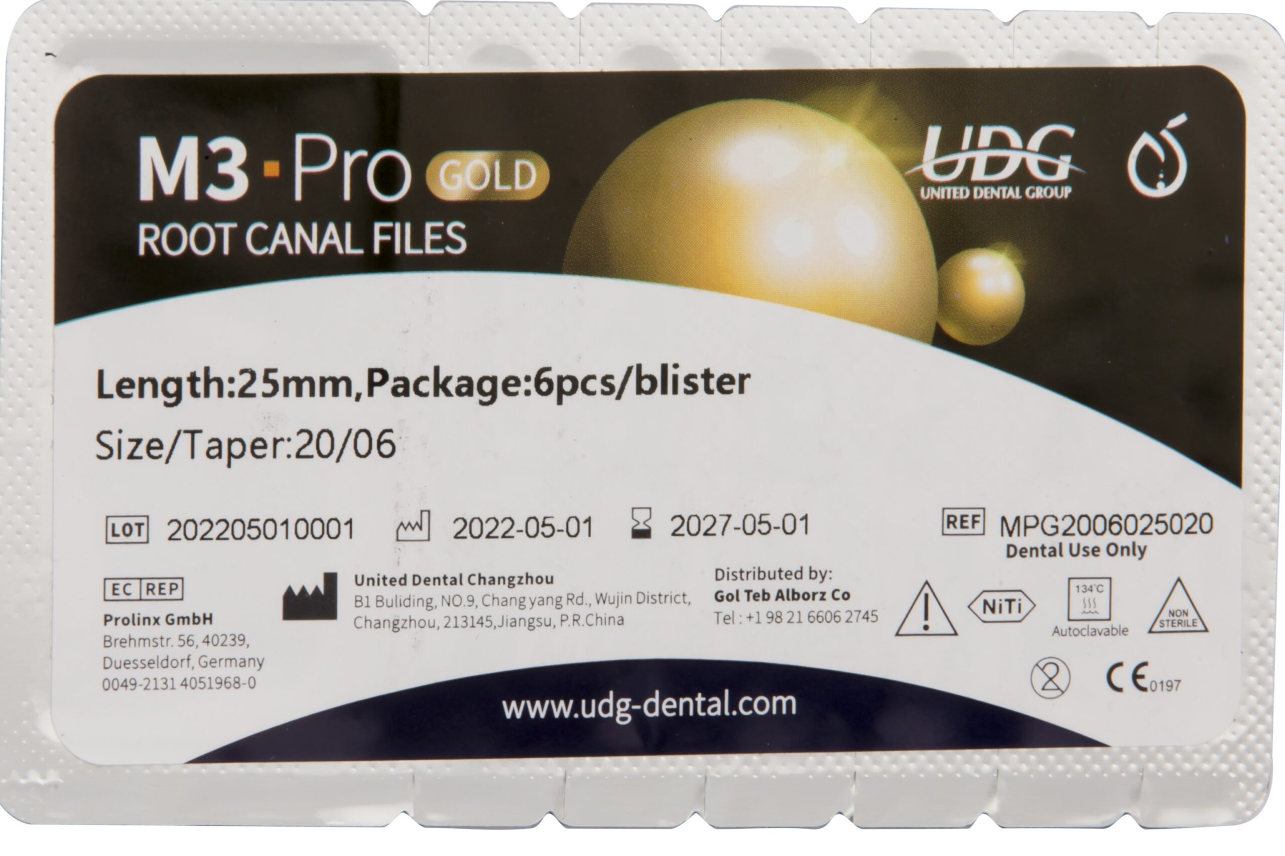 فایل روتاری ام تری پرو گلد (%6*20) M3 Pro Gold