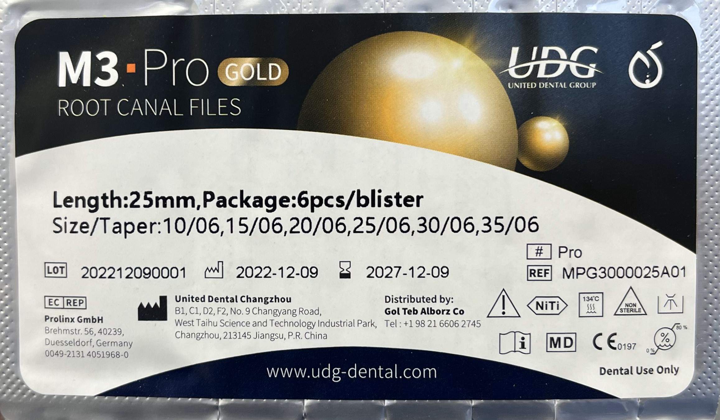 فایل روتاری ام تری پرو گلد (آسورت 2023 - %6) M3 Progold Assorted
