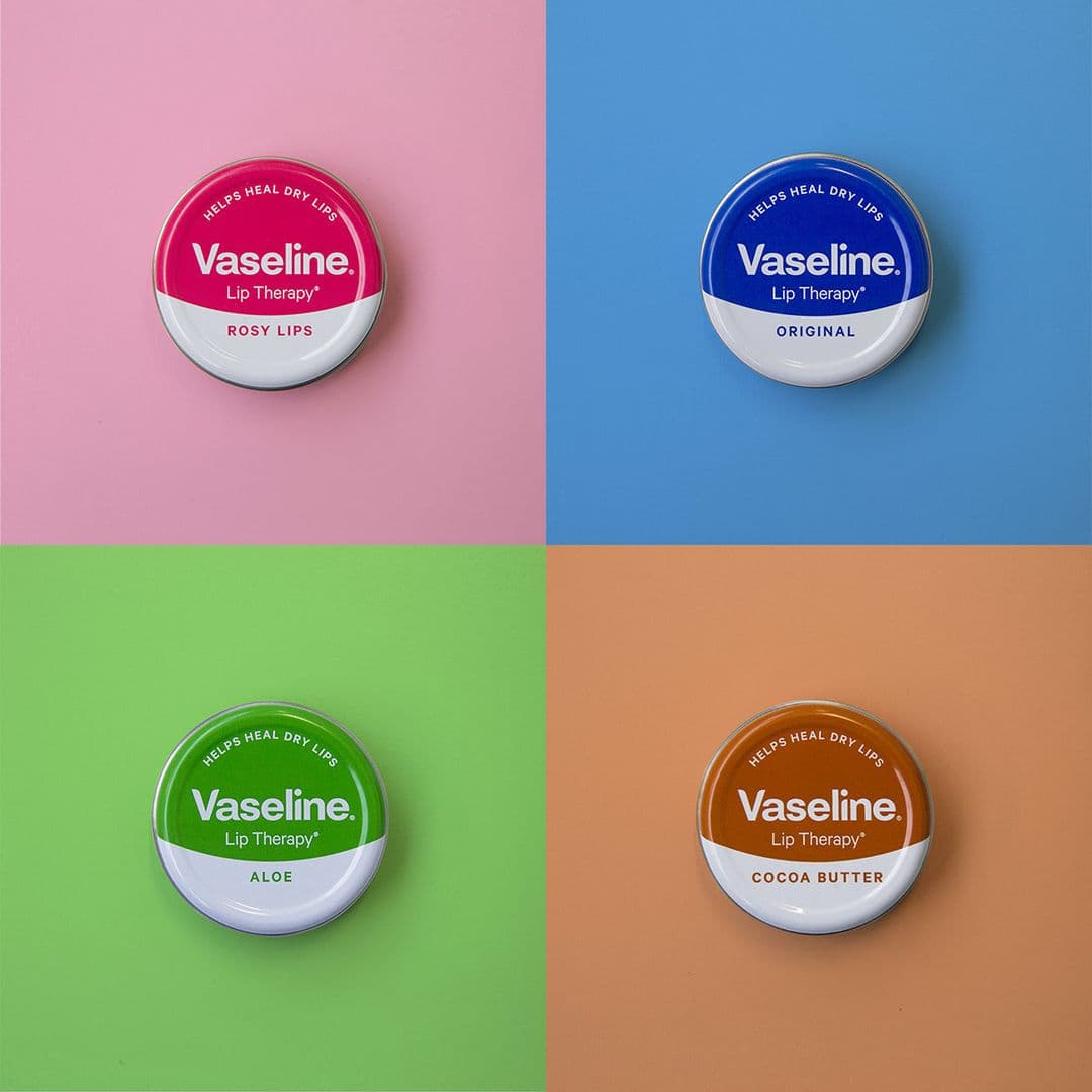 بالم لب های کاسه ای فلزی وازلین حجم 20 گرم vaseline