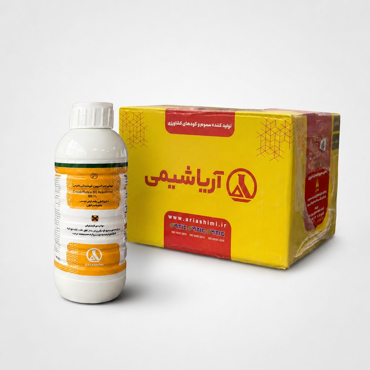 حشره کش روغن ولک (روغن امولسیون شونده ۸۰٪ L) آریاشیمی – بطری ۱ لیتری (فروش عمده – کارتن ۱۲ عددی)