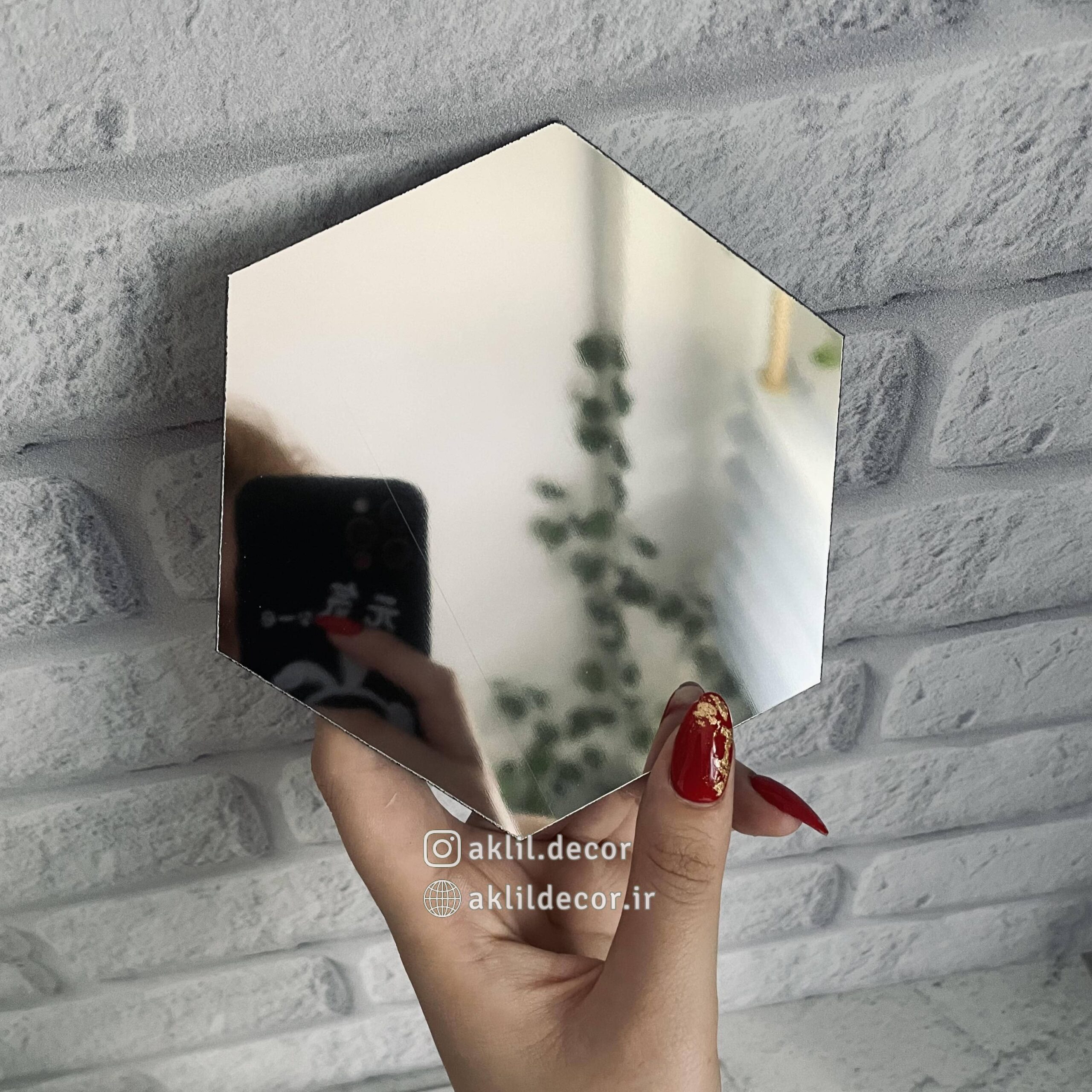 آینه چند ضلعی لونه زنبوری