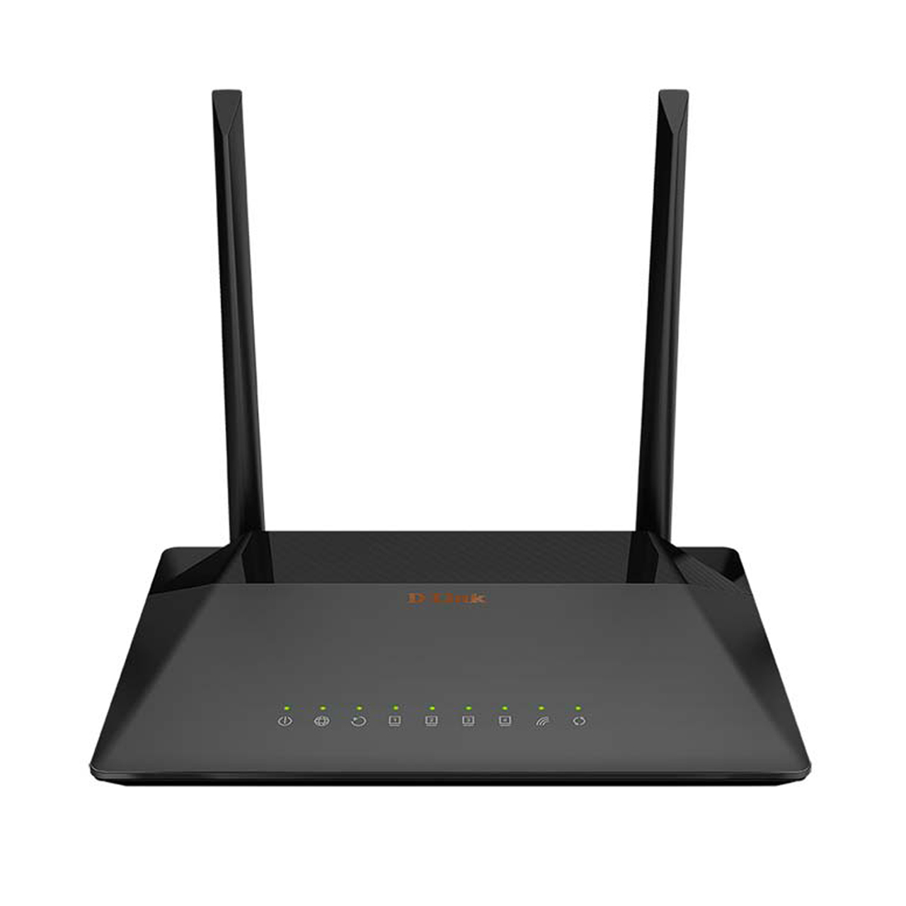 مودم D-LINK DSL-224 300Mbps ADSL / VDSL2 N300 4-Port Wireless - مشکی