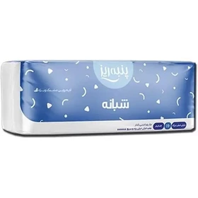 نوار بهداشتی پنبه ریز بالدار ضخیم سایز بزرگ XXL مدل شبانه 10 عددی (آبی)