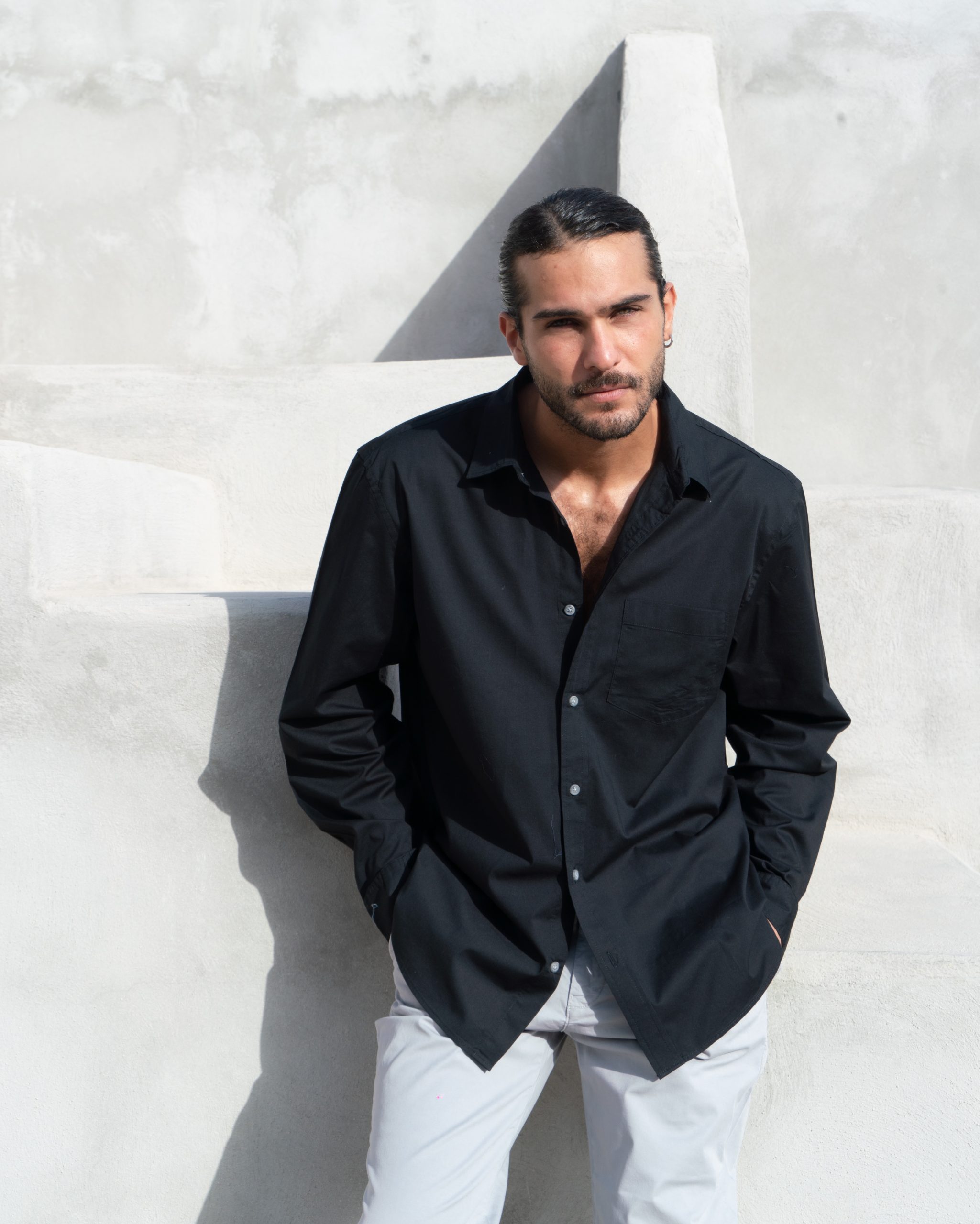 Linen black shirt