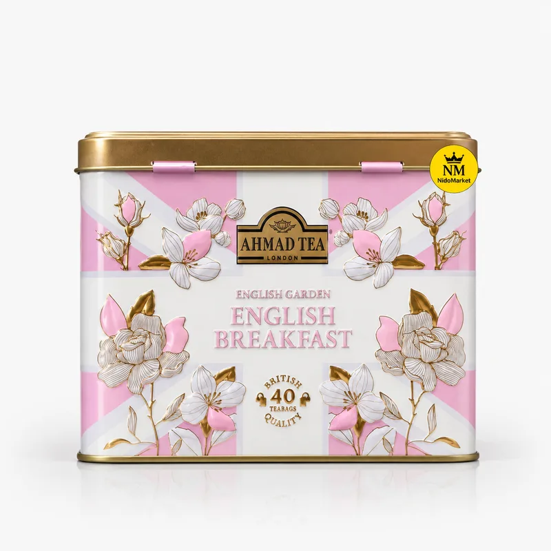 چای صبحانه انگلیسی احمد تی مدل English Garden - بسته 40 عددی