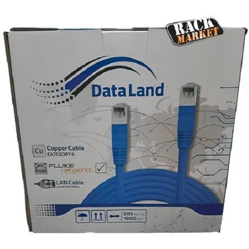کابل شبکه Cat 6 UTP دیتالند مس با تست فلوک - حلقه 305 متری