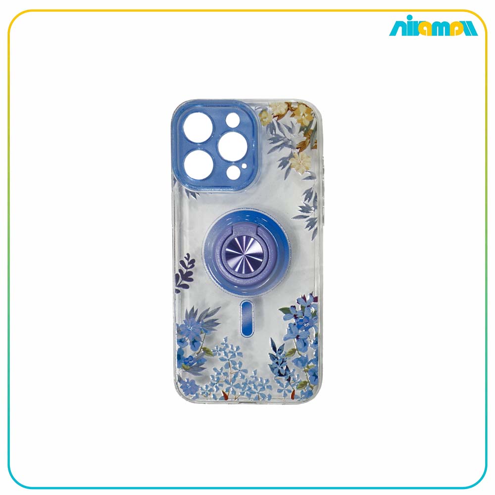 کاور طرحدار (طرح گل) با رینگ مناسب برای گوشی Iphone 12 promax
