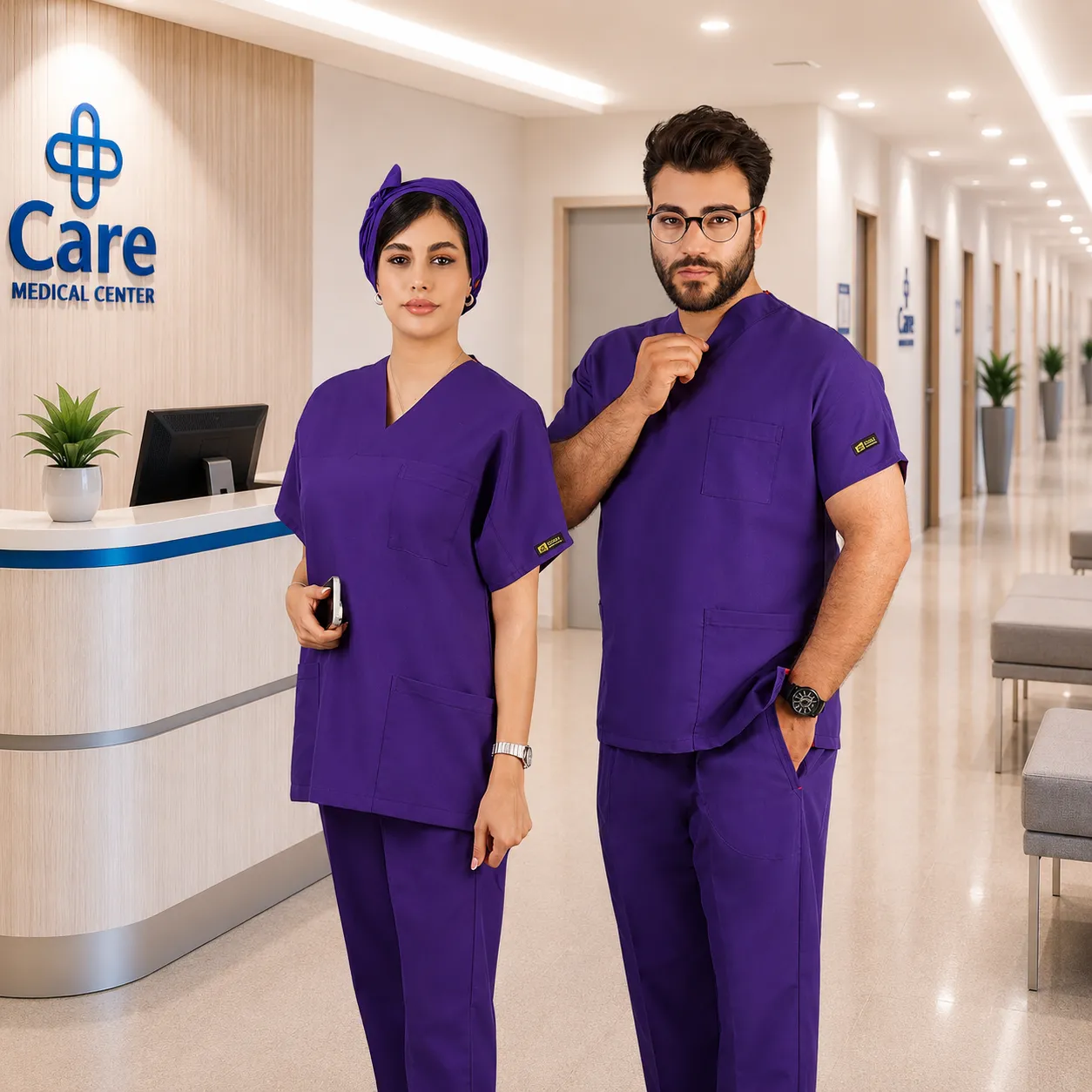 اسکراب شلوار مدل(Cizgi Medical) بنفش