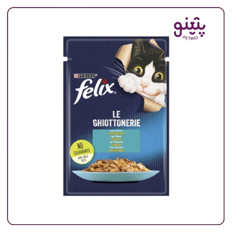 پوچ گربه فلیکس با طعم ماهی تن
