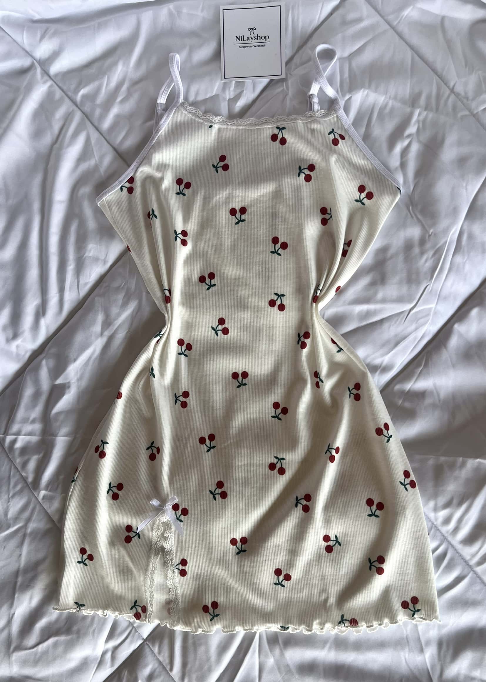 پیراهن کوتاه چری(cherry) زنانه