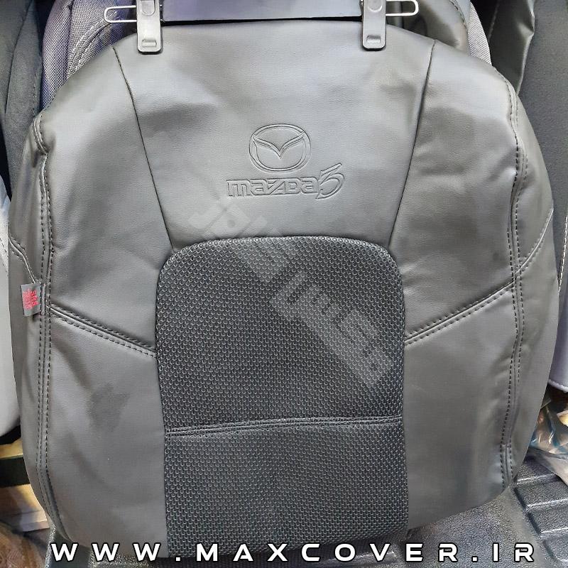 روکش صندلی مزدا 3 Mazda چرم و پارچه مشکی اسپایسی