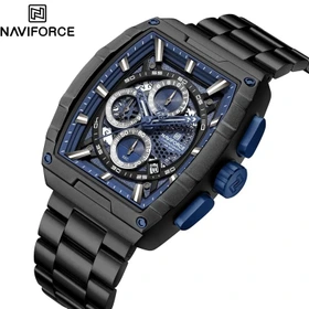 ساعت مچی مردانه اورجینال nf8066 naviforce آبی مشکی
