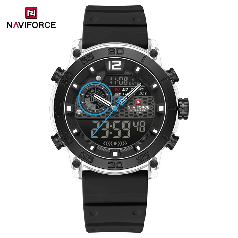ساعت مچی مردانه اورجینال برند نیویفورس nf6104 swb naviforce
