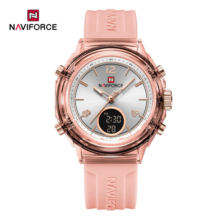 ساعت مچی زنانه naviforce nf7109 صورتی