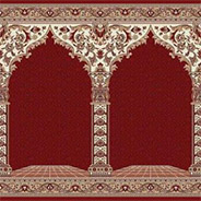 فرش سجاده‌ای محرابی طرح منور