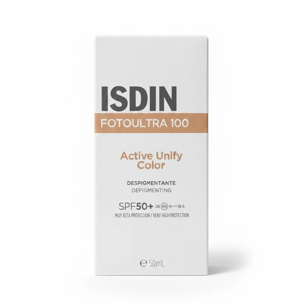 ضدآفتاب رنگی ایزدین مدل Active Unify اکتیو یونیفای ضد لک / ISDIN